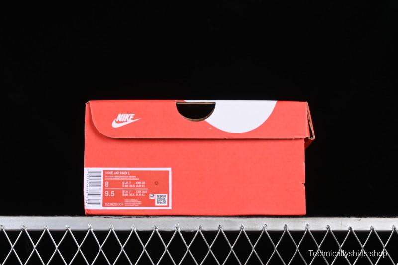 Nike Air Max 1 Retro Running Shoes with Half-Sole Air Cushion - DZ2628-004