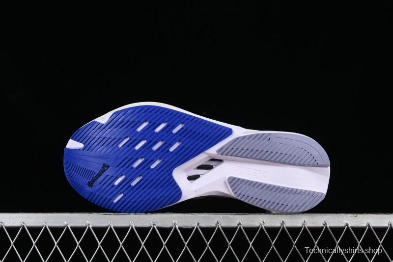 Adidas Adizero Boston 12 M Running Shoes Lightweight Breathable Low-Top with ENERGYROD Carbon Plate - IE8494