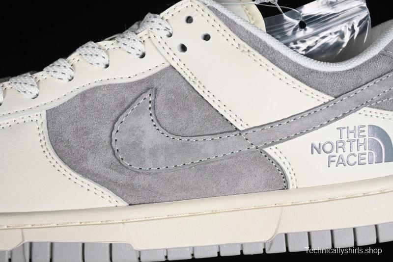Nike SB Dunk Low The North Face Collaboration - Beige Suede Anniversary High-End Custom Low-Top Casual Skate Shoes - XD6188-020