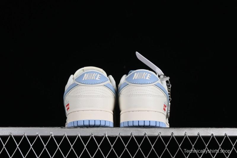 Nike Supreme x SB Dunk Low Stone Island Collaboration - Azure Starry Sky Anniversary High-End Custom Low-Top Casual Sneakers - BB9866-001