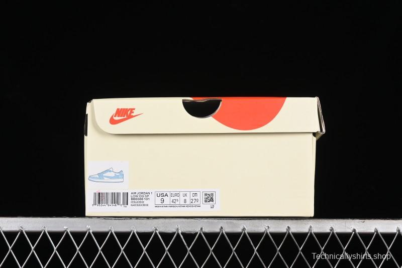 Nike Travis Scott x Fragment Design x Air Jordan 1 Low OG SP AJ1 Retro Sneakers - BB6588-101