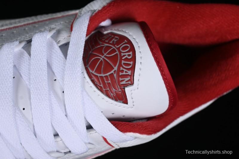 Nike Air Jordan 2/3 Retro Low Top Basketball Shoes in White/Red - FD0383-161