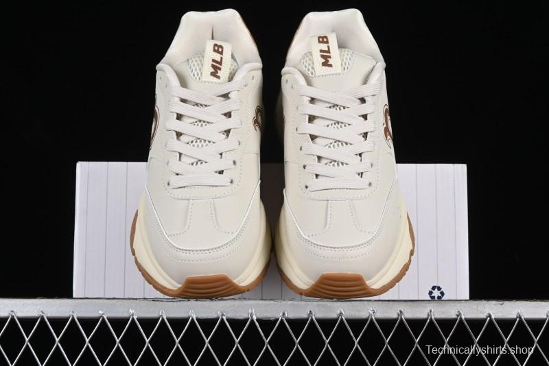 New York Yankees MLB Chunky Runner Denim Monogram Lightweight Casual Sneakers - 3ASHCRM3N43BRS