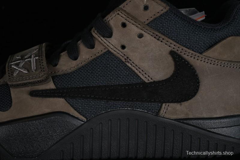 Nike Travis Scott x Jordan Cut The Check AJ1 Basketball Shoes with Velcro Design - FZ8117-200