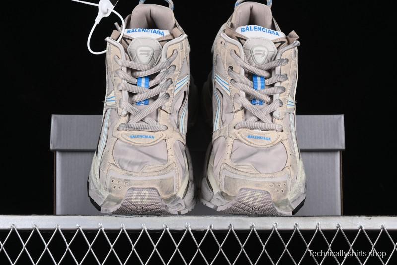 Balenciaga Runner Kith Four Color Retro Casual Sneakers - W3RNY2240