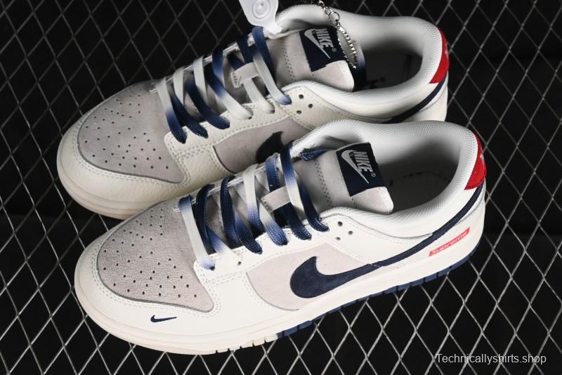 Nike SB Dunk Low Supreme Collaboration Anniversary Custom Low-Top Casual Skate Shoes - FC1688-142