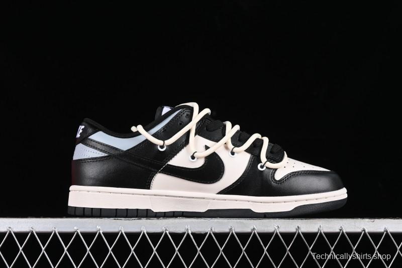 Nike Dunk Low Speed & Fury Distressed Oxidized Metal Punk SB Strap Low-Top Casual Sneakers - DD1391-100