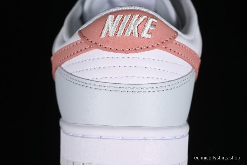 Nike SB Dunk Low White Grey Pink Skateboarding Shoes - HF0730-160