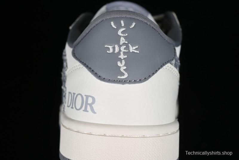Nike Travis Scott x Fragment Design x Air Jordan 1 Low OG SP AJ1 Retro Sneakers - DM6688-603