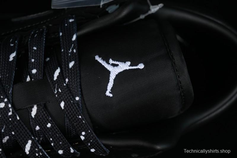 Nike Air Jordan 1 Low "Black Croc" Casual Sneakers with Crocodile-Embossed Leather - HJ7743-010