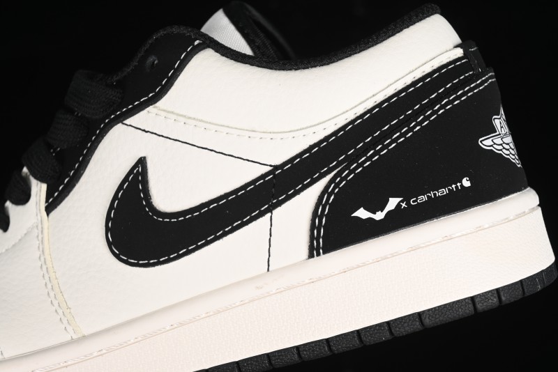 Nike Air Jordan 1 Low AJ1 Marvel Collaboration - Batman Custom High-End Low-Top Basketball Shoes - SJ6650-011