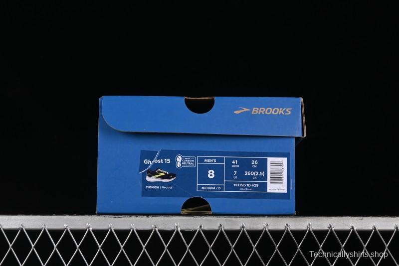 Brooks Ghost 15 Low-Cut Breathable Cushioned Support Running Shoes - 1103931D429