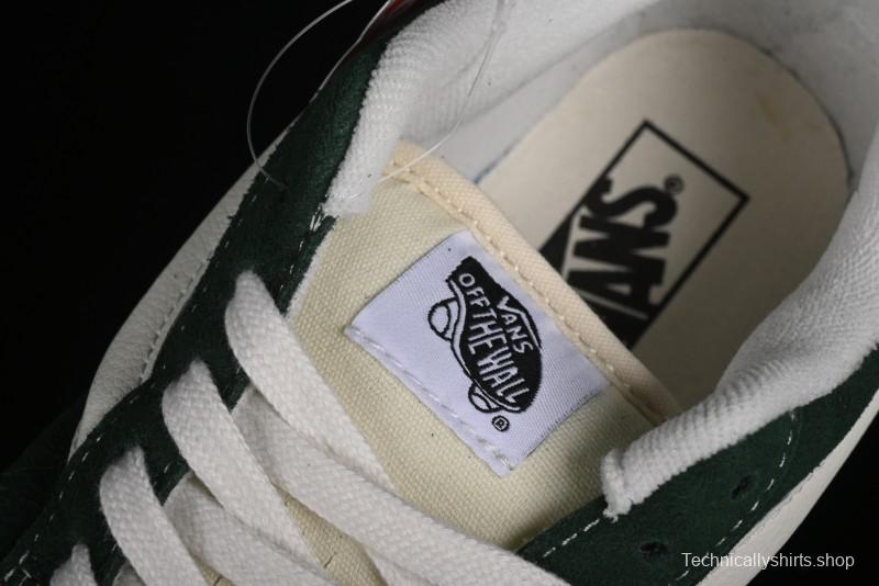 Vans Knu-Skool High Street American Retro Canvas Skate Shoes in Black Green - VN000CSQW3Z