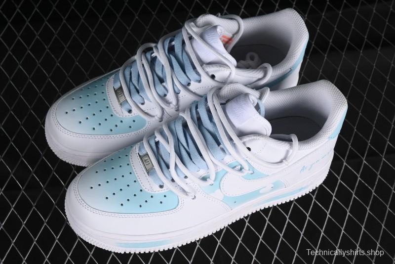 Nike Air Force 1 '07 Low Custom Anime Themed Spray Painting Romantic Whisper Casual Sneakers - ZH0316-028