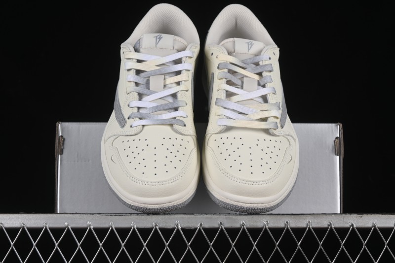 Nike Travis Scott x Fragment Design x Air Jordan 1 Low OG SP AJ1 Collaboration Sneakers - DM7866-021