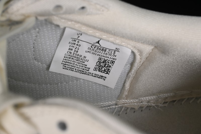 Nike Travis Scott x Fragment Design x Air Jordan 1 Low OG SP AJ1 Supreme Collaboration - CF3688-015