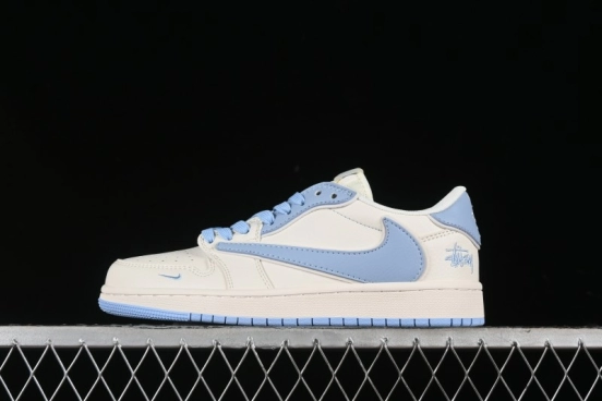 Nike Travis Scott x Fragment Design x Air Jordan 1 Low OG SP AJ1 Retro Sneakers - DM6688-609