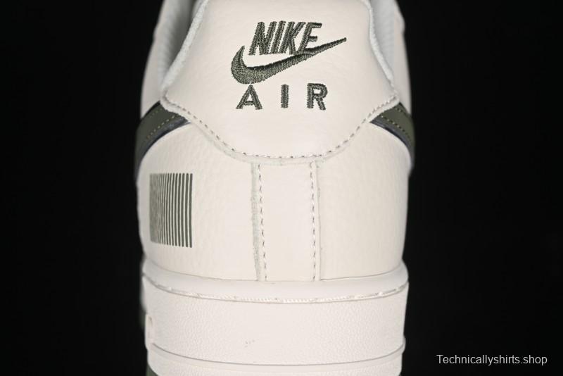 Nike Air Force 1 '07 Low QR Code Military Green Starry Sky Casual Sneakers - CU1836-966
