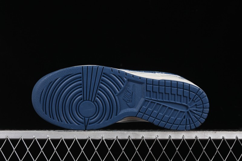 Nike SB Dunk Low LV Collaboration - Light Blue Denim Hook Anniversary High-End Custom Low-Top Casual Skate Shoes - JH8310-955