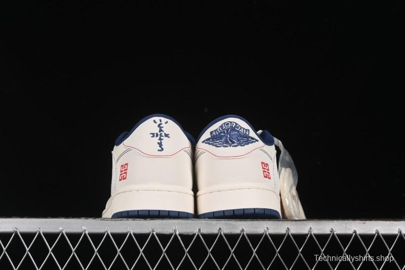 Nike Travis Scott x Fragment Design x Air Jordan 1 Low OG SP AJ1 Low-top Casual Sneakers - XY2688-115