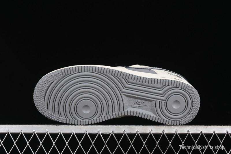 Nike Air Force 1 '07 Low The North Face Bear Collaboration - Beige Grey Swoosh Low-Top Casual Sneakers - KK1988-011
