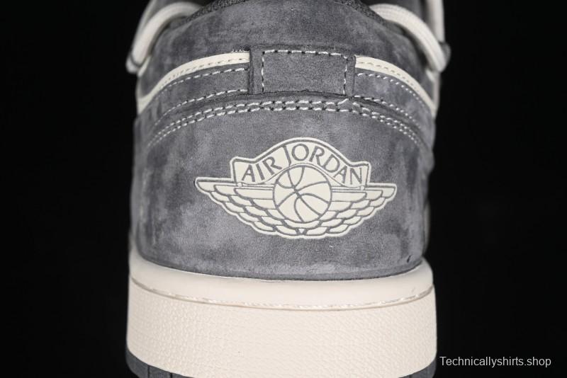 Nike Air Jordan 1 Low Retro Basketball Shoes with Custom Bear Collaboration - SJ9950-018
