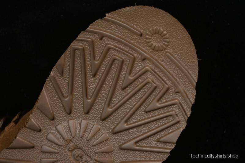 UGG Classic Mini II Fur Lace-Up Platform Short Boots with Treadlite Outsole - 1143954