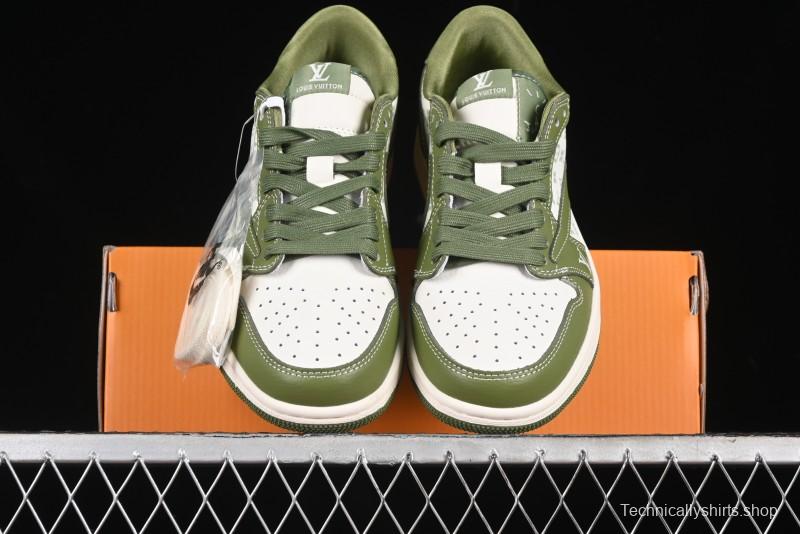 Nike Travis Scott x Fragment Design x Air Jordan 1 Low OG SP AJ1 LV Collaboration - LX1988-105