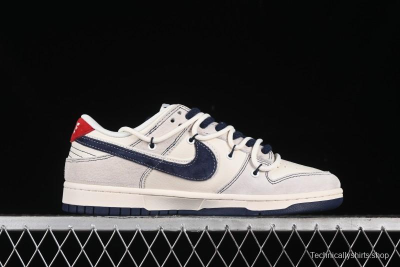 Nike SB Dunk Low BAPE Collaboration - Strap Blue Swoosh Anniversary Customized Low-Top Casual Sneakers SJ2068-298