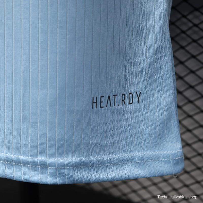 Player Version 2025 Germany 125Th Anniversary Light Blue with Adidas Retro Design Jersey