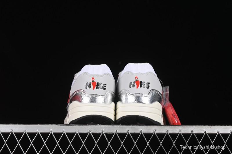 Nike Air Max 1 Retro Running Shoes with Half-Sole Air Cushion - HF7746-100