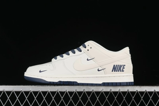 Nike SB Dunk Low Collaboration Three Swooshes Dark Blue Colorway Low-Top Casual Skateboarding Shoes - NK5639-327