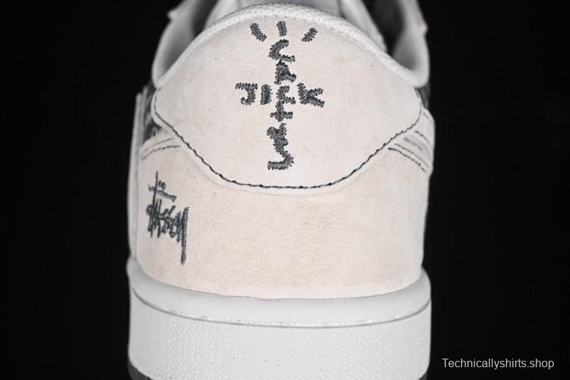 Nike Travis Scott x Fragment Design x Air Jordan 1 Low OG SP AJ1 Retro Sneakers - XZ3398-002