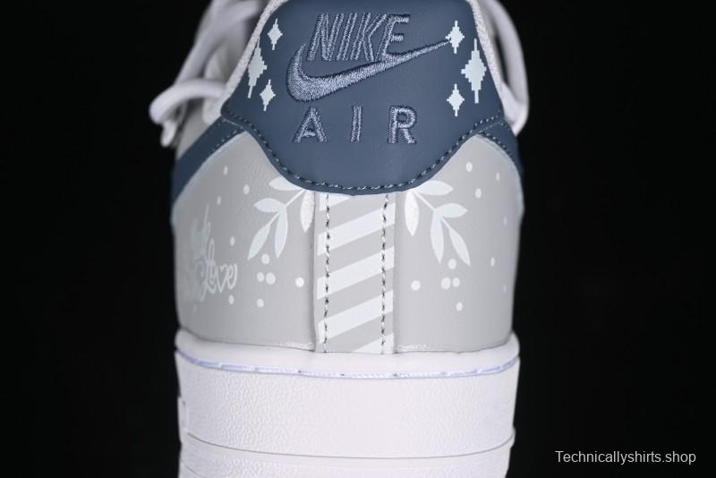 Nike Air Force 1 '07 Low Frozen Custom Paint Low-Top Casual Sneakers - ZH0316-035