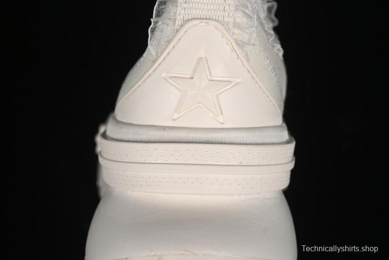 Converse Lifestyle Run Star Legacy Platform High Top Canvas Shoes with Mini Bow and Lace Trim - A10027C