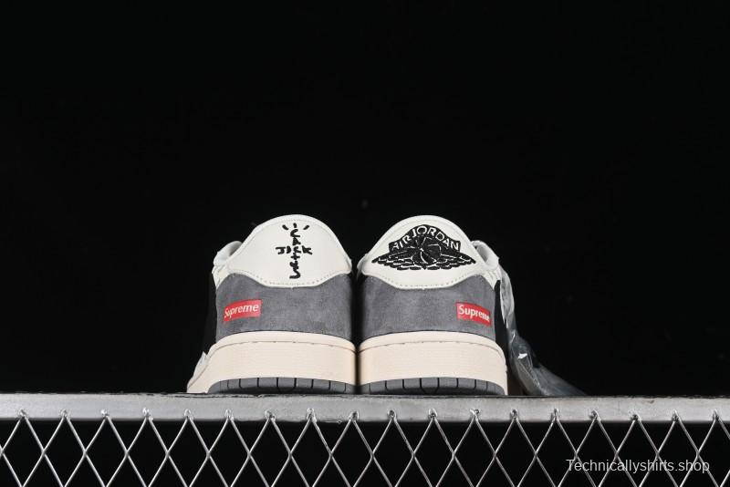 Nike Travis Scott x Fragment Design x Air Jordan 1 Low OG SP AJ1 Supreme Collaboration - XY2688-120