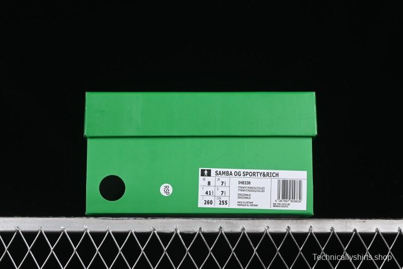 Adidas Originals Samba OG Sporty&Rich Retro Casual Sneakers - IH8338