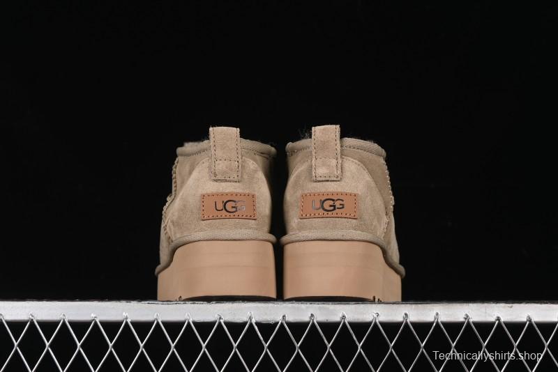 UGG Classic Ultra Mini Platform 3CM Short Boots with Genuine Shearling - 1135092