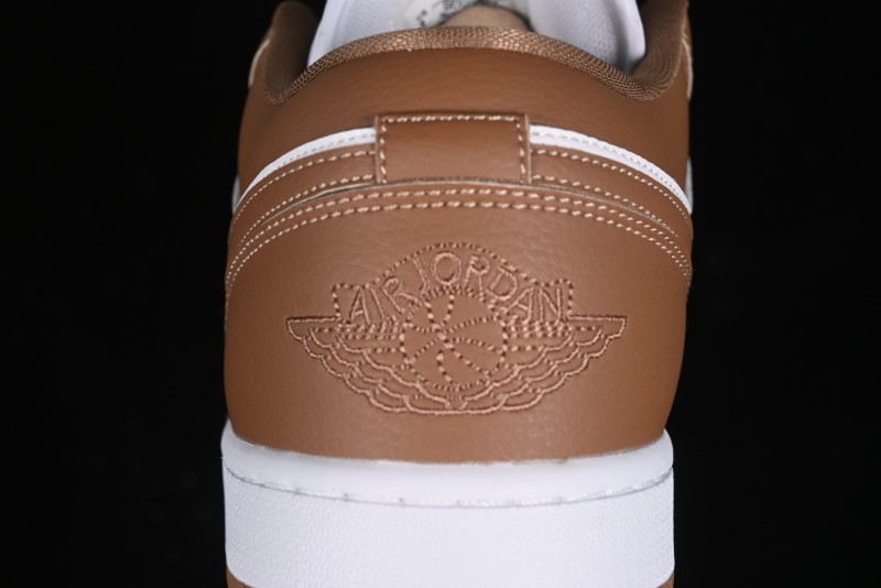 Nike Air Jordan 1 Low AJ1 White Tan Low-Top Casual Sneakers - DC0774-202