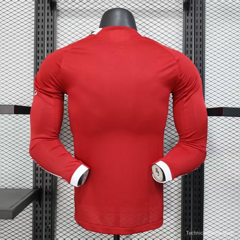 Player Version 25/26 LIverpool Home Long Sleeve Jersey