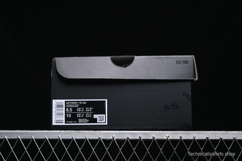 Nike Air Force 1 '07 Low Stussy Collaboration - Crystal Milk Coffee Low-Top Casual Sneakers - IF1686-101