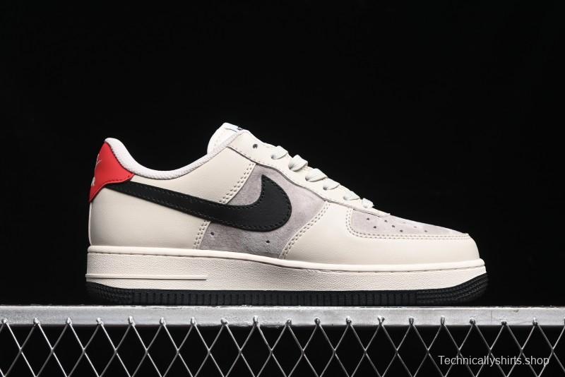 Nike Air Force 1 '07 Low The North Face Collaboration - Beige Black Red Sole Low-Top Casual Sneakers - XZ6188-309