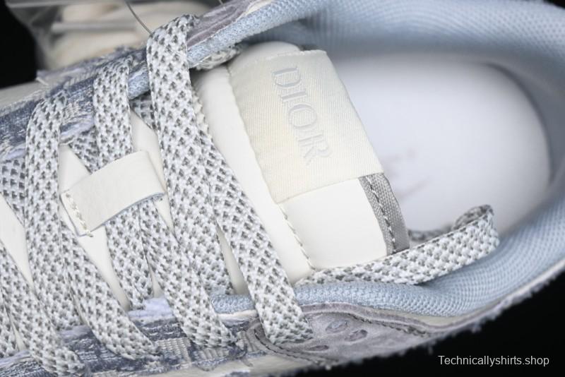 Nike SB Dunk Low Dior Stone Island Triple Collaboration Woven Grey Hook Anniversary High-End Custom Low-Top Casual Sneakers - DM6868-006