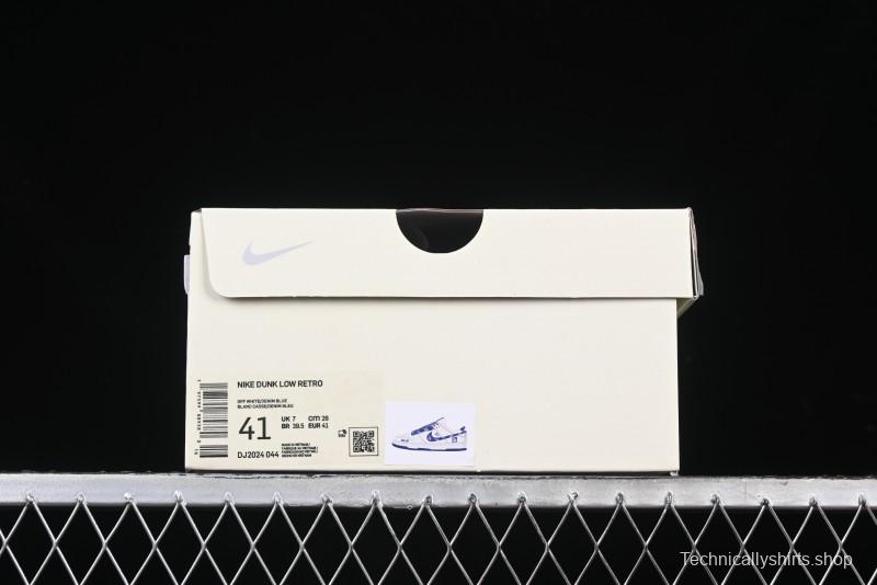 Nike SB Dunk Low MLB Collaboration - Denim Blue Swoosh Anniversary Customized Low-Top Casual Sneakers - DJ2024-044