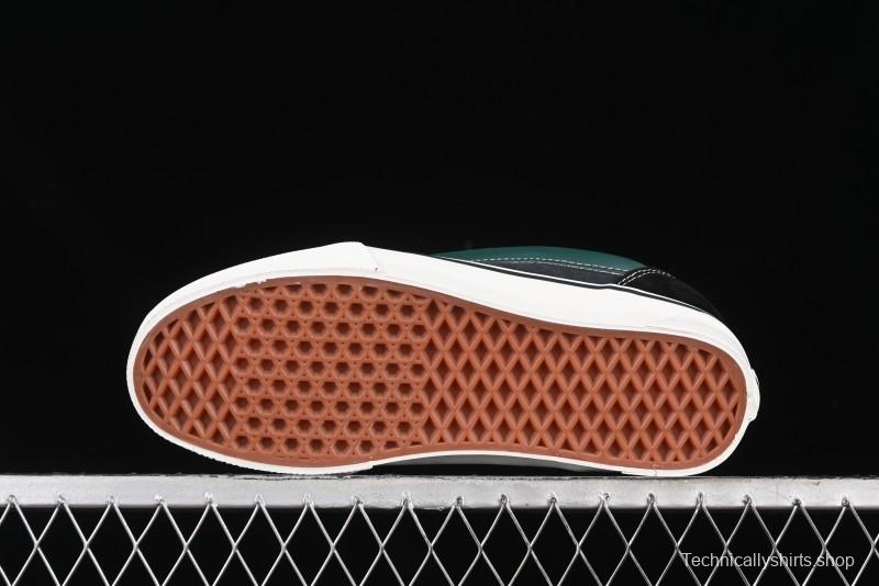 Vans Knu Skool Carbon Grey Black Green Low Top Retro Casual Vulcanized Sneakers - VN000D6CCI2