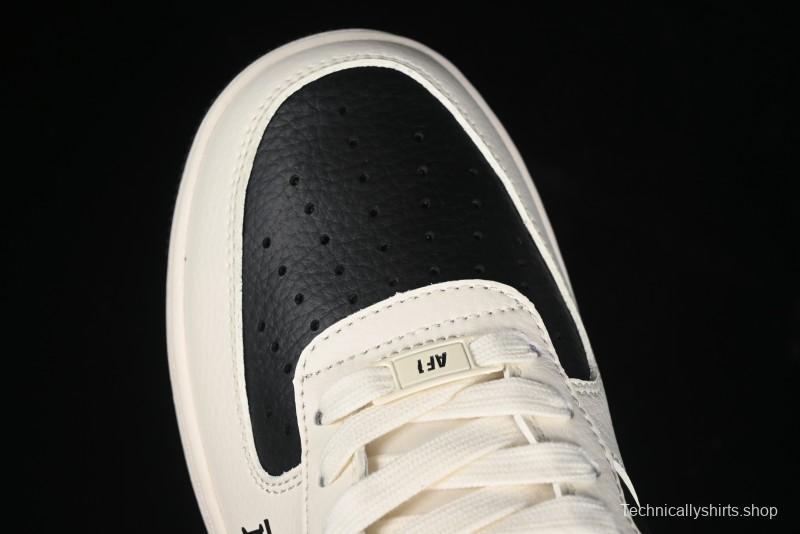 Nike Air Force 1 '07 Low Burberry Collaboration - Black White Patchwork Casual Sneakers - BB8588-227