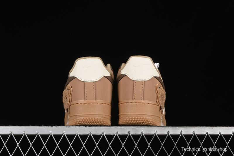 Nike Air Force 1 '07 Low Maillard Bear Casual Sneakers - CJ9297-999