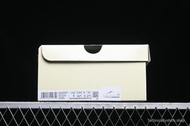 Nike Travis Scott x Fragment Design x Air Jordan 1 Low OG SP AJ1 Sneakers - BB7518-002