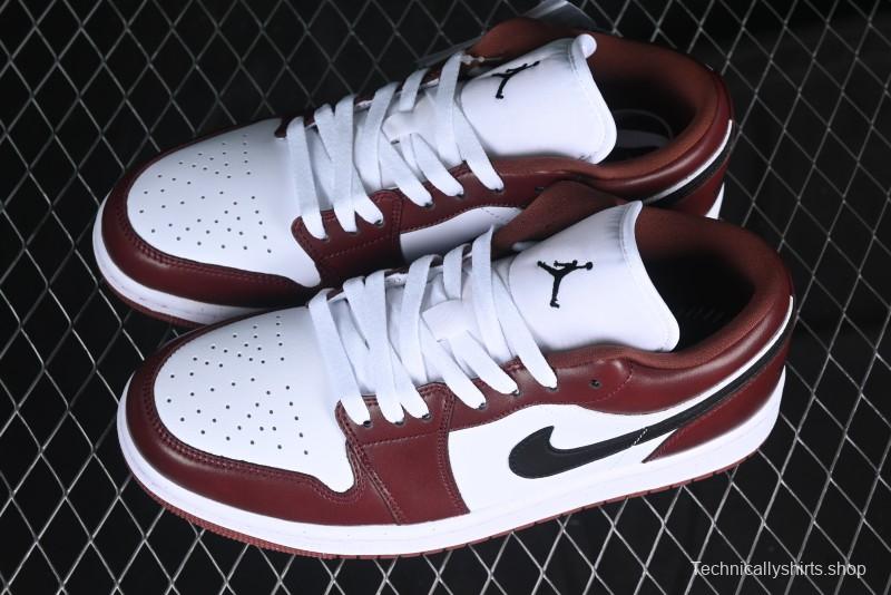 Nike Air Jordan 1 Low AJ1 White University Red Casual Sneakers - HF3148-102