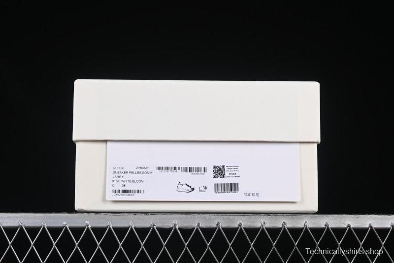 Alexander McQueen Oversized Sneakers with Mirror Silver Heel - White Leather Lace-Up Shoes